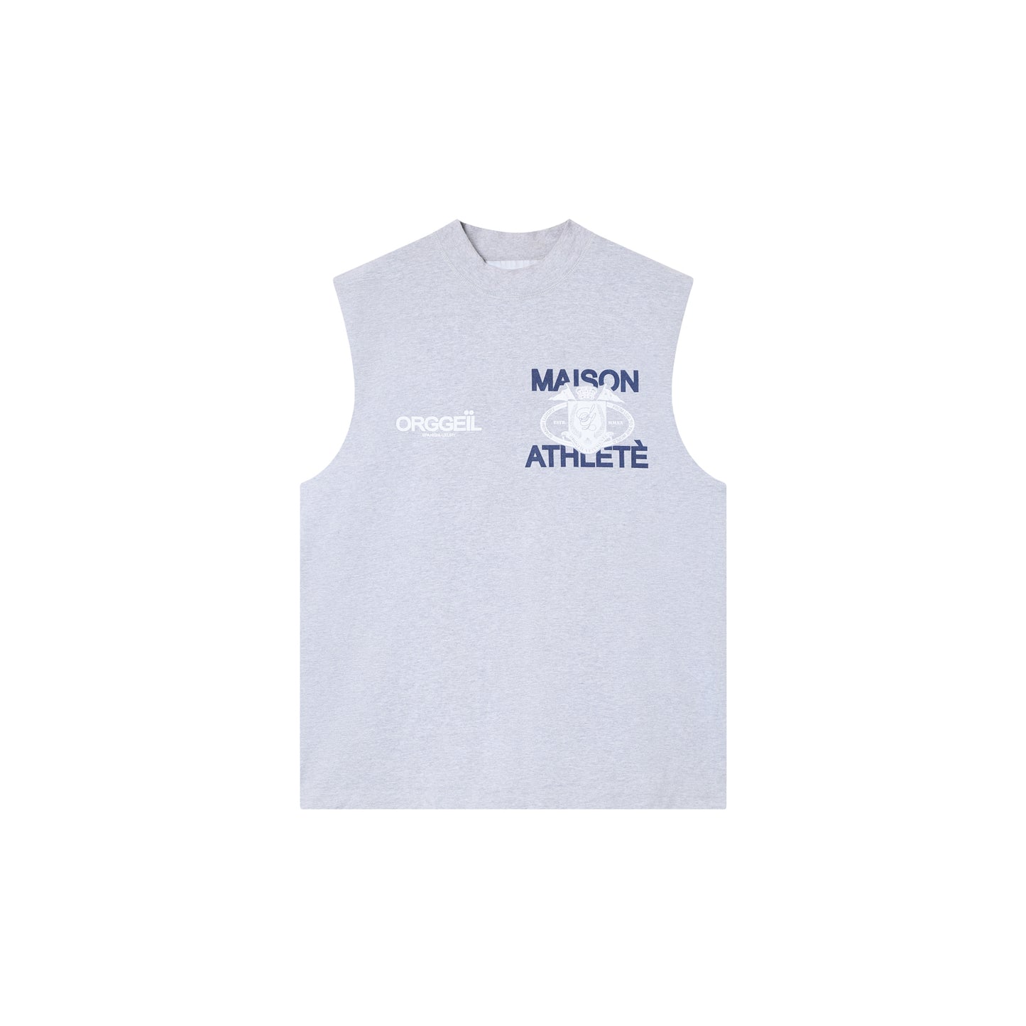 ATHLETE HEAVY CUT OFF GREY 330GSM