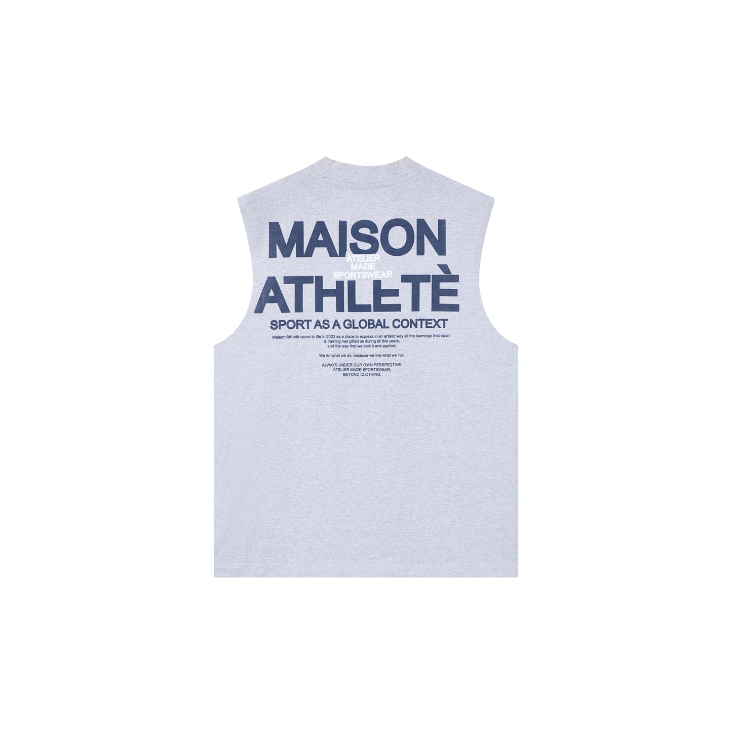 ATHLETE HEAVY CUT OFF GREY 330GSM
