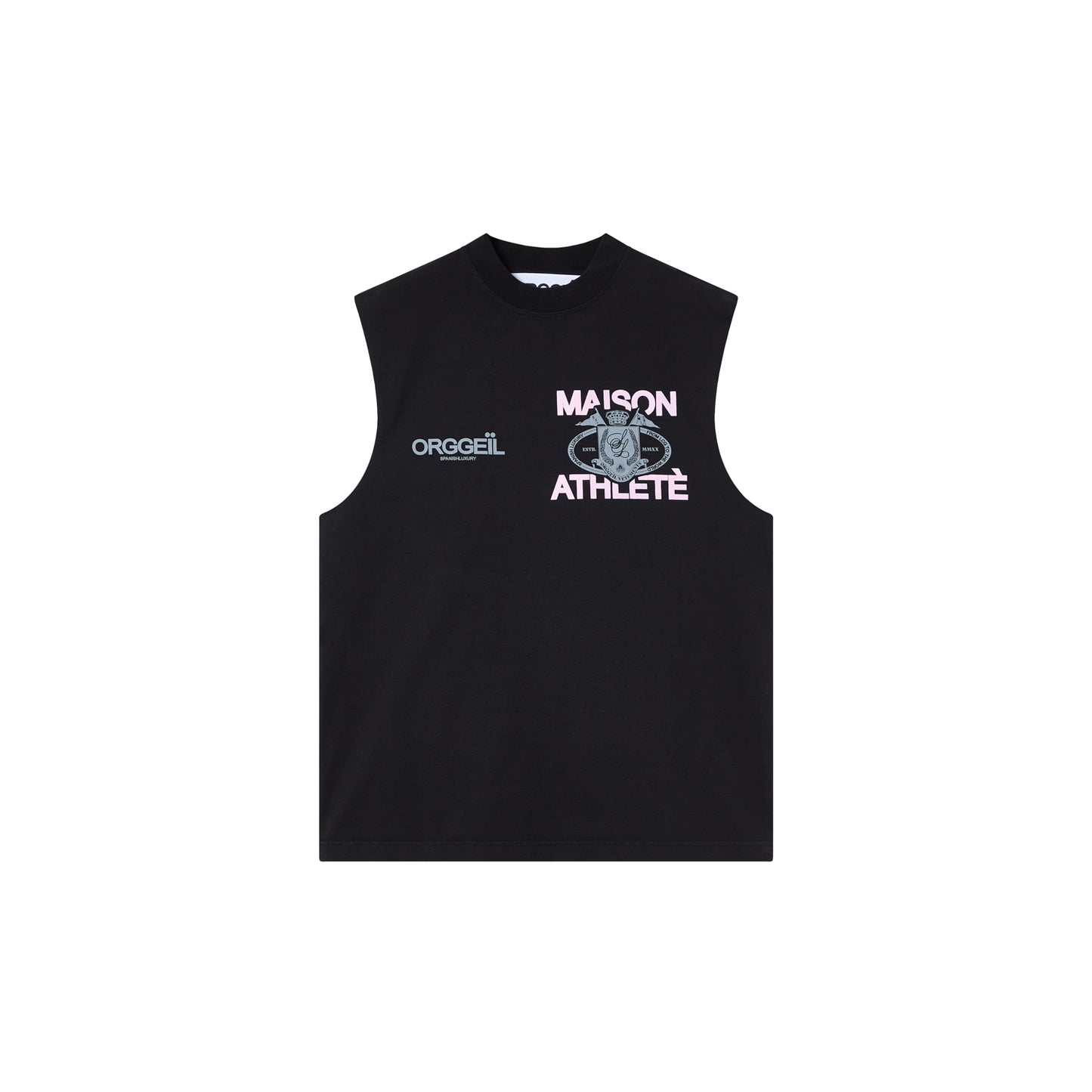 MAISON HEAVY CUT OFF BLACK 330GSM