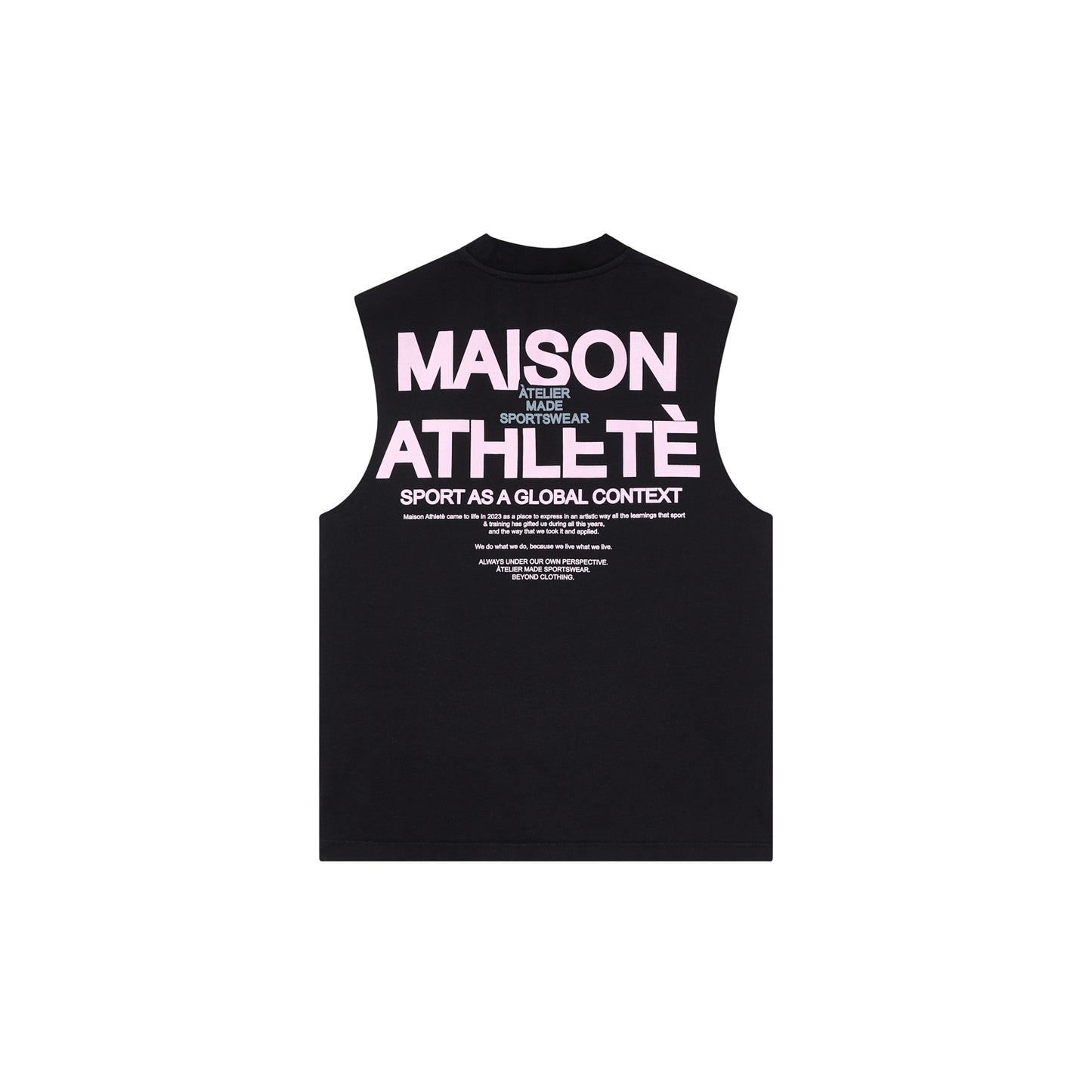 MAISON HEAVY CUT OFF BLACK 330GSM