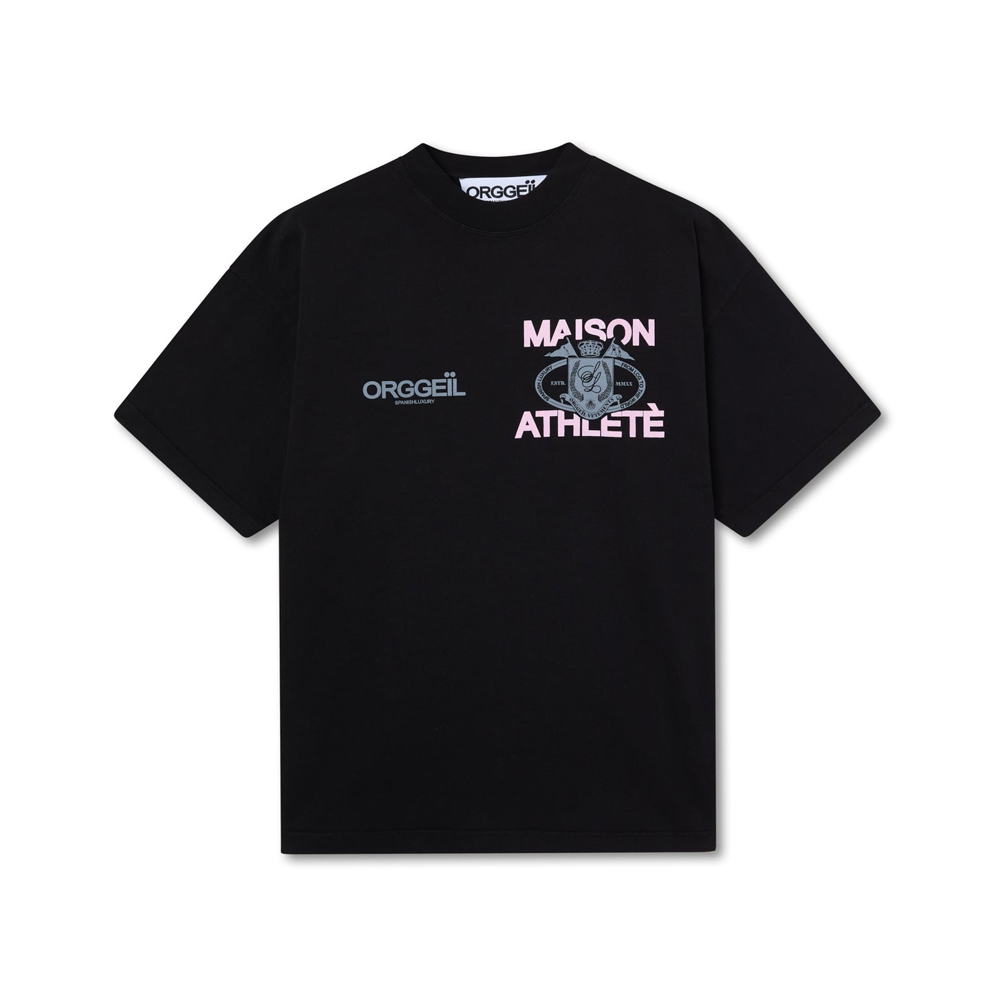 MAISON HEAVY T SHIRT BLACK 330GSM