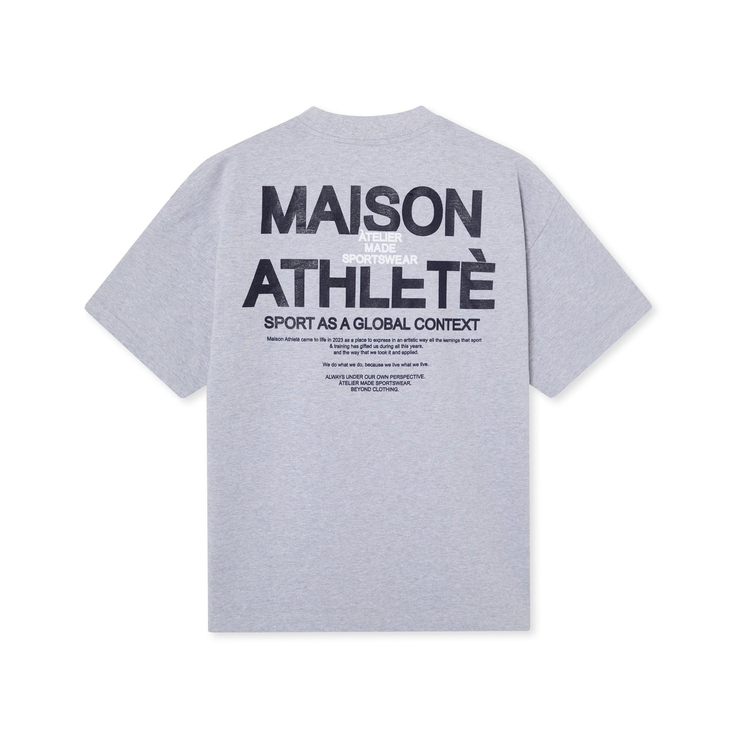 MAISON HEAVY T SHIRT GREY 330GSM